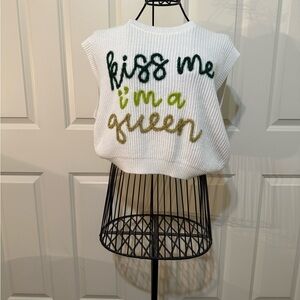 Queen of Sparkles 'Kiss Me I'm a Queen' Sweater Top